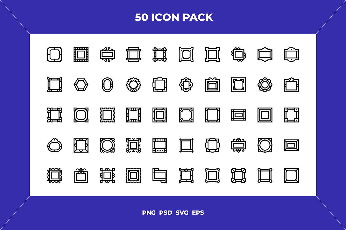 Frames icons, an Outline Icon by Wencory (Photo 1 of 2)