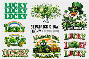 Lucky St. Patrick’s Day PNG Bundle