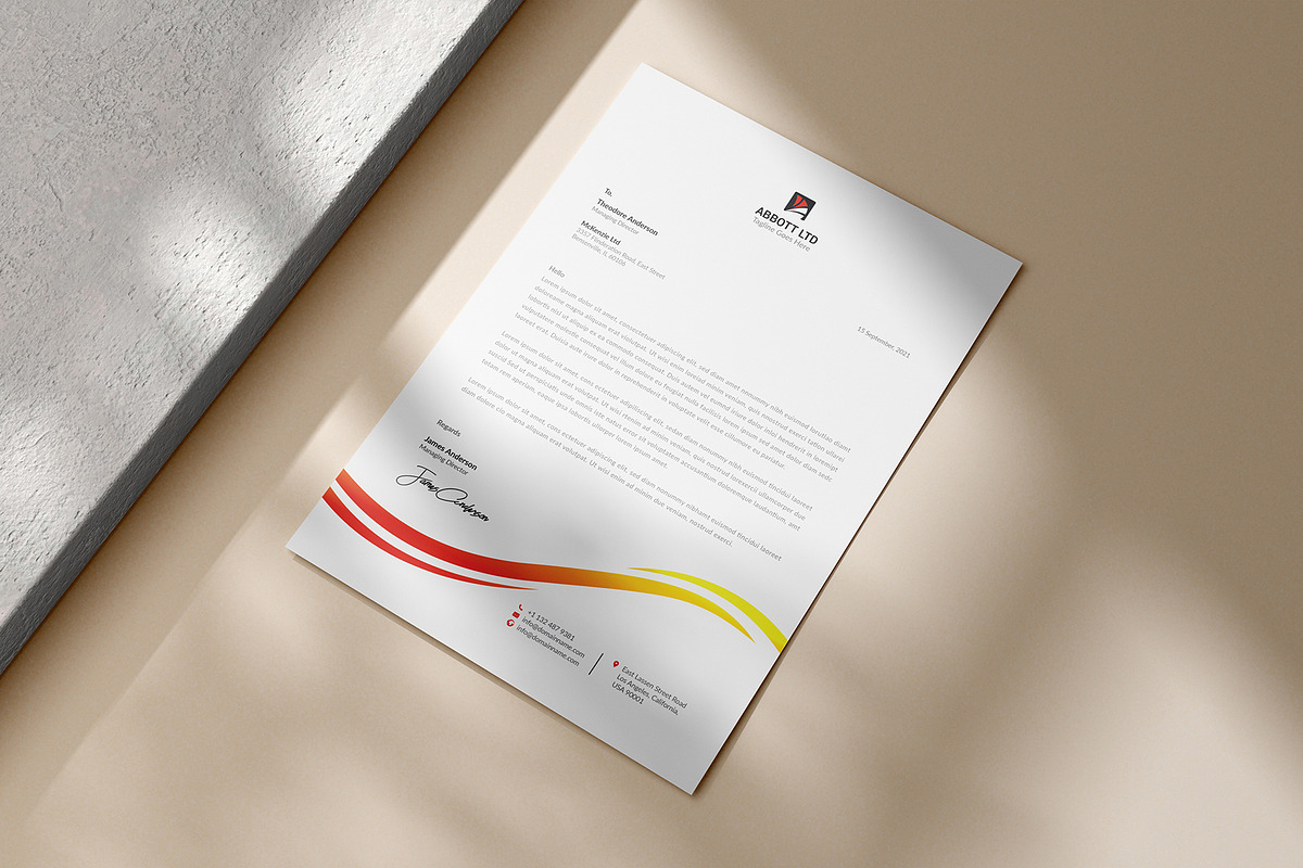 Letterhead, a Stationery Template by DesignDevisers (Photo 4 of 10)