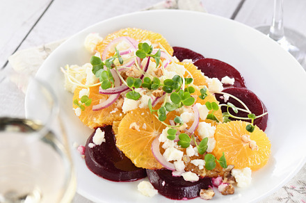 Orange beet salad, a Food & Drink Photo by Apolonia