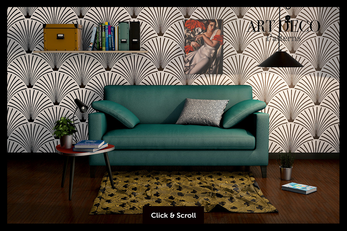 Art Deco vector patterns, a Pattern Graphic by Designnina Shop (Photo 6 of 8)