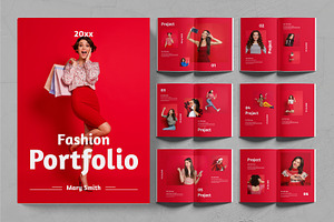 Fashion Portfolio Layout, a Magazine Template by ContestDesign