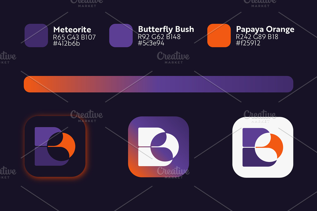 B Letter Logo Design, a Branding & Logo Template by ORCHEVADESIGN (Photo 2 of 4)