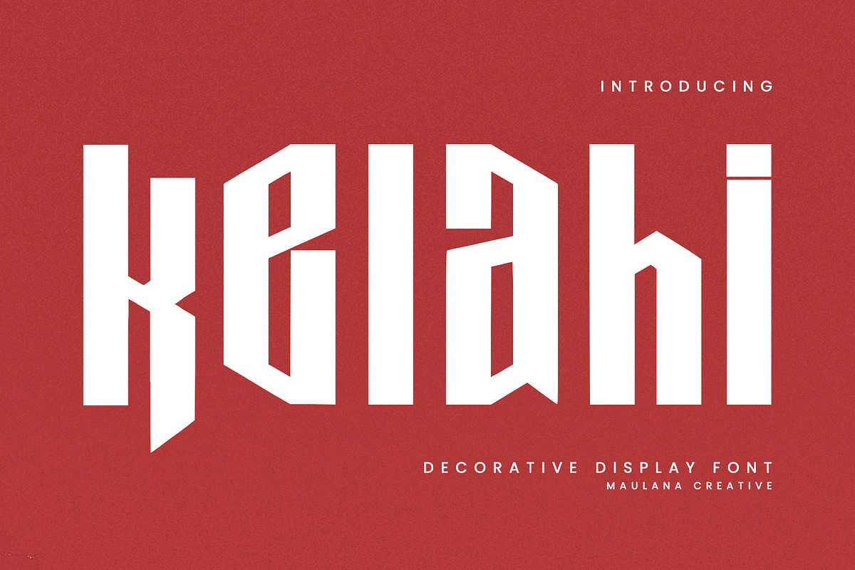 Kelahi Decorative Display Font, a Sans Serif Font by Maulana Creative (Photo 1 of 7)