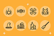 Halloween Spooky Icons Set, a Templates & Theme by studiogstock (Thumbnail 2 of 3)