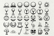 Golf SVG Bundle Sport Icons, an Outline Icon by DENIDigitalArtSudio (Thumbnail 4 of 7)