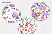 Watercolor Summer Wildflowers, an Illustration by Belusuab (Thumbnail 11 of 13)