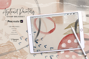 Abstract Painterly 120 Stamp Brushes