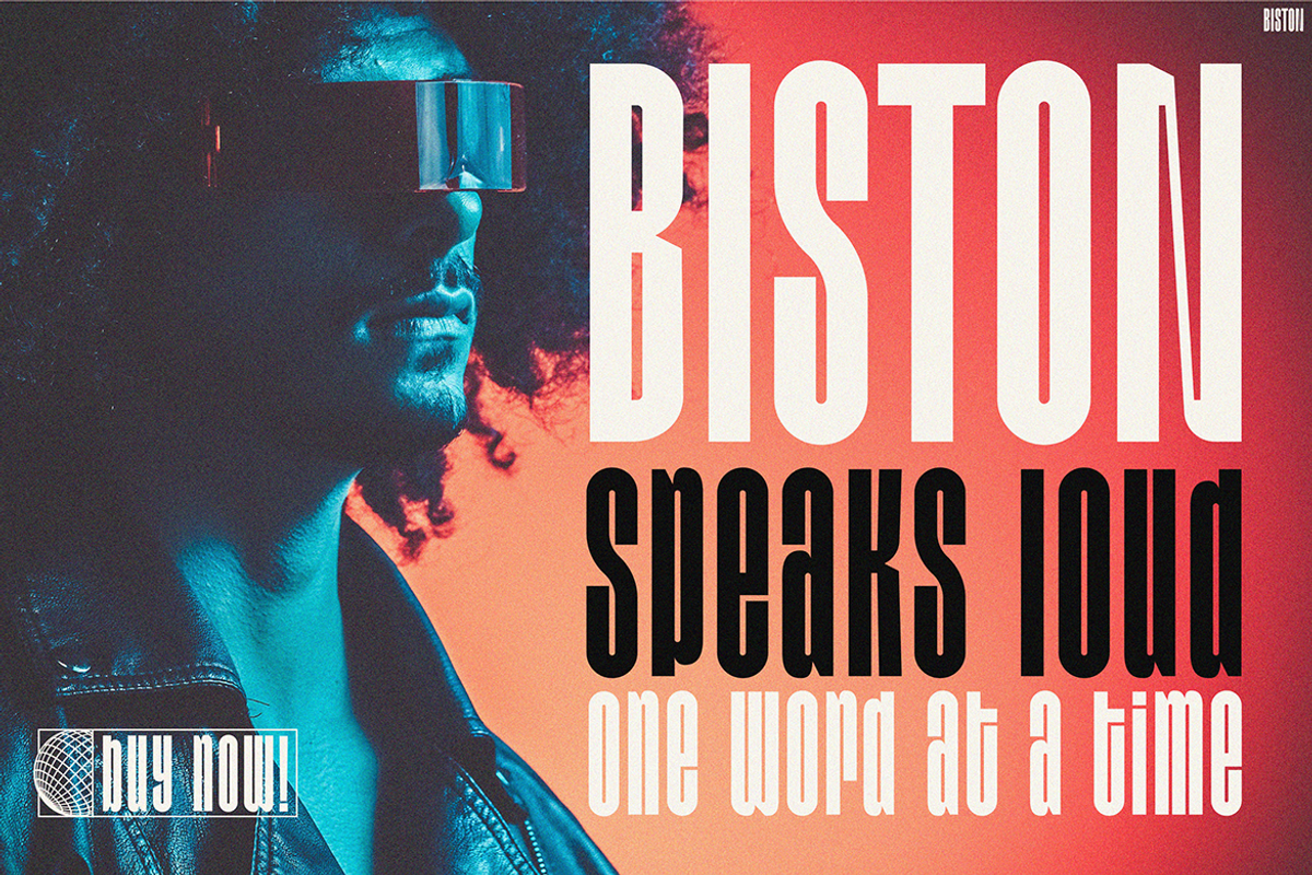 BISTON, a Font by Pinisi ART (Photo 8 of 10)