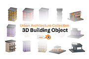 Isometric 3D Building Pack, an Architecture 3D Model by Dudukbersama (Thumbnail 1 of 4)