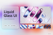 Liquid Glass UI - 12 JPG Backgrounds, a Background Graphic by Photocreo Michal Bednarek (Thumbnail 1 of 6)