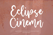 Eclipse Cinema - Handwritten Font, a Script Font by Letterative Studio (Thumbnail 1 of 7)