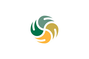 Four converging elementals logo, a Branding & Logo Template by Rasagama Studio