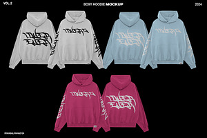 Boxy Hoodie Mockup