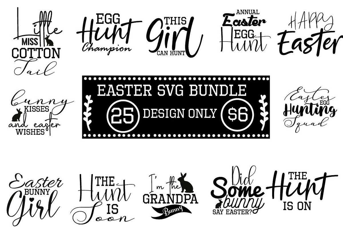 Easter SVG Bundle, an Object Graphic by CrexoraLab (Photo 1 of 7)