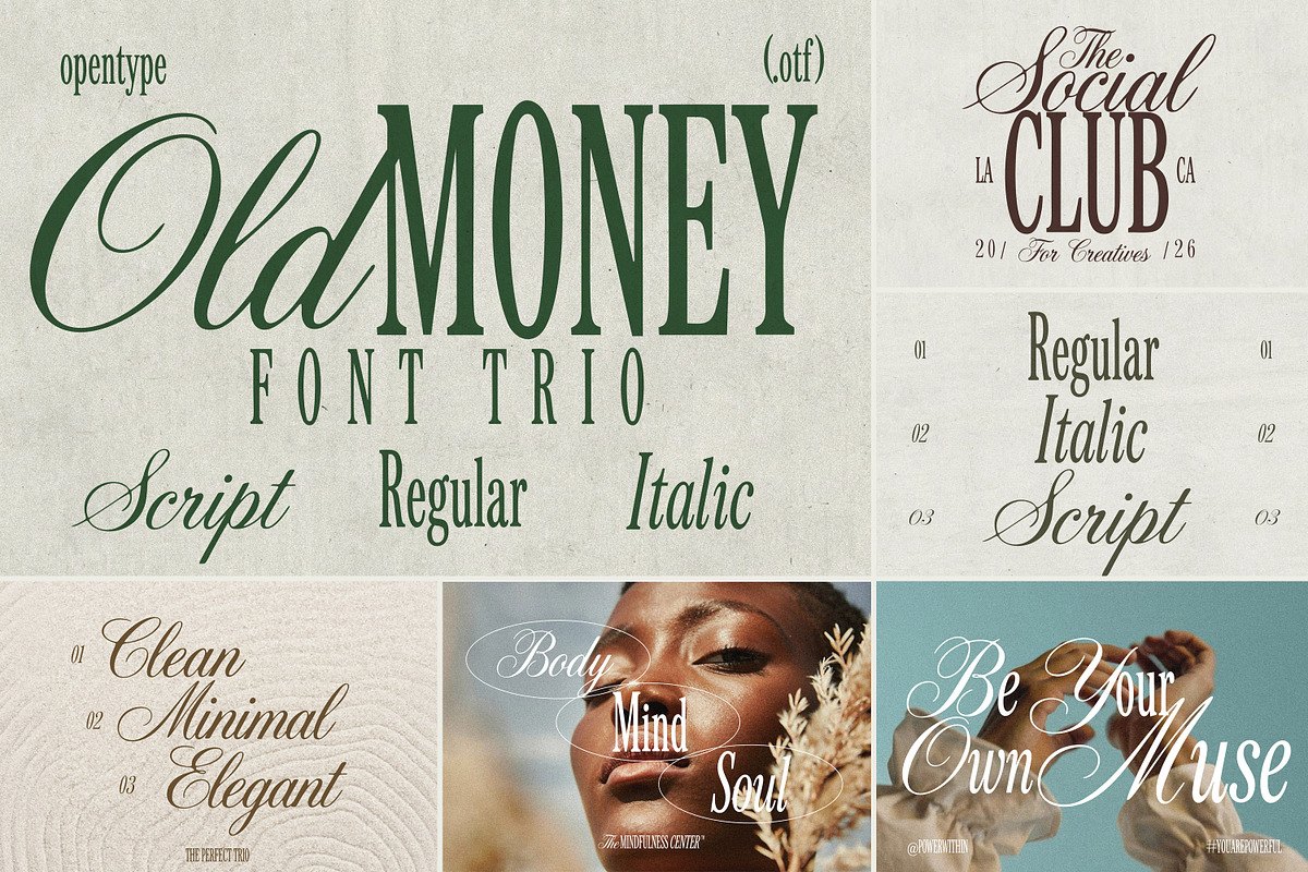 Old Money Font Bundle, a Serif Font by AndrewPixelType (Photo 8 of 9)