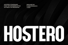 Hostero - Condensed Sans Serif Font