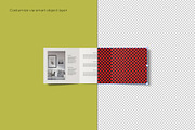 Square Trifold Brochure Mockup, an Advertising Mockup by Lxadesign (Thumbnail 11 of 13)
