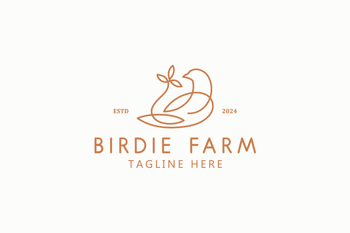 Birdie Dove Nest Logo Foliage, a Branding & Logo Template by Signatoro (Photo 2 of 2)