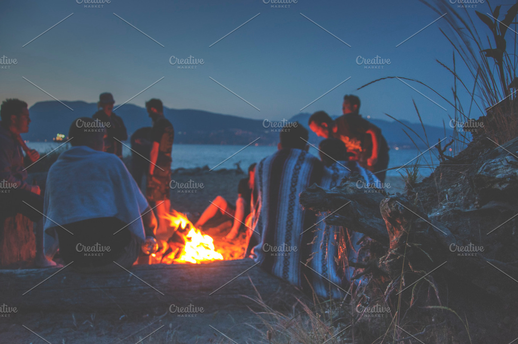 Campfire By The Beach