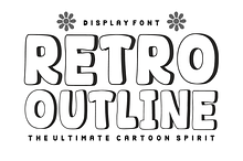 Retro Outline – Cartoon Outline Font