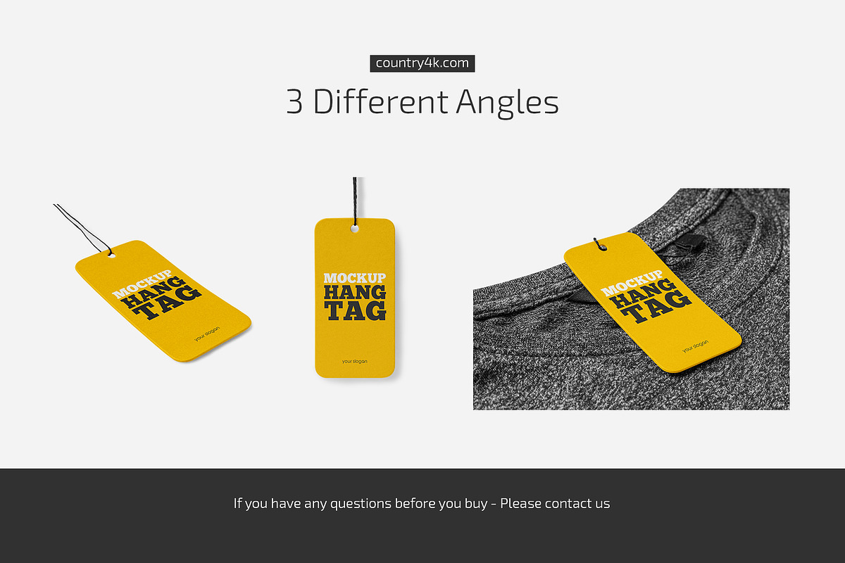Hang Tag Mockup Set, a Shirt Mockup by Country4k (Photo 4 of 4)