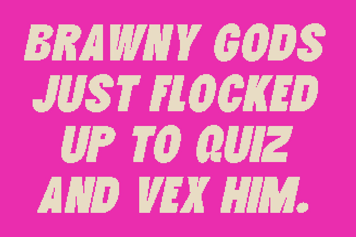 Gefarin Pixel, a Sans Serif Font by Craft Supply Co. (Photo 7 of 8)
