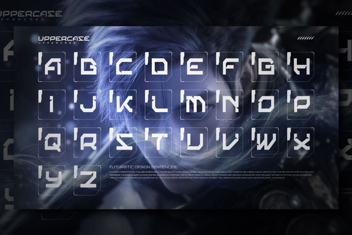 NEURA - Futuristic & Galaxy Font, a Font by Brainwave (Photo 4 of 9)