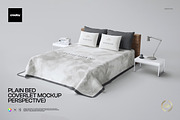 Plain Bed Coverlet Mockup, a Household Mockup by creatsy2 (Thumbnail 1 of 5)