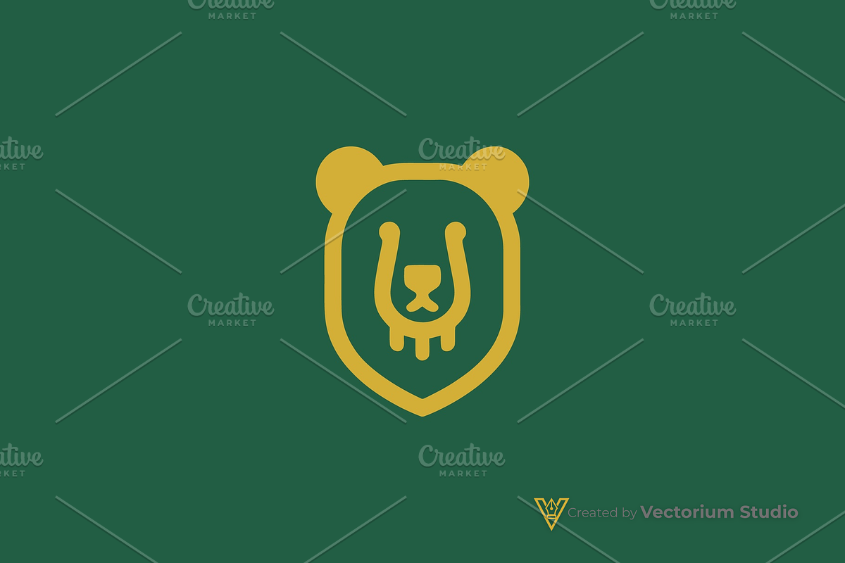 Bear Shield Minimalist Logo, a Branding & Logo Template by Vectorium Studio (Photo 3 of 5)