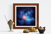 BLUE GALAXIES space backgrounds, a Background Graphic by Mermaids Cove (Thumbnail 6 of 9)