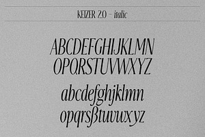 Keizer Modern & Condensed Serif