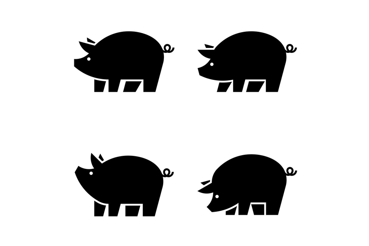 Pig Logo, a Graphic by NataliiaVolyk (Photo 4 of 6)