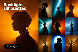 75 Backlight silhouettes, a Person Photo by Handmadefont