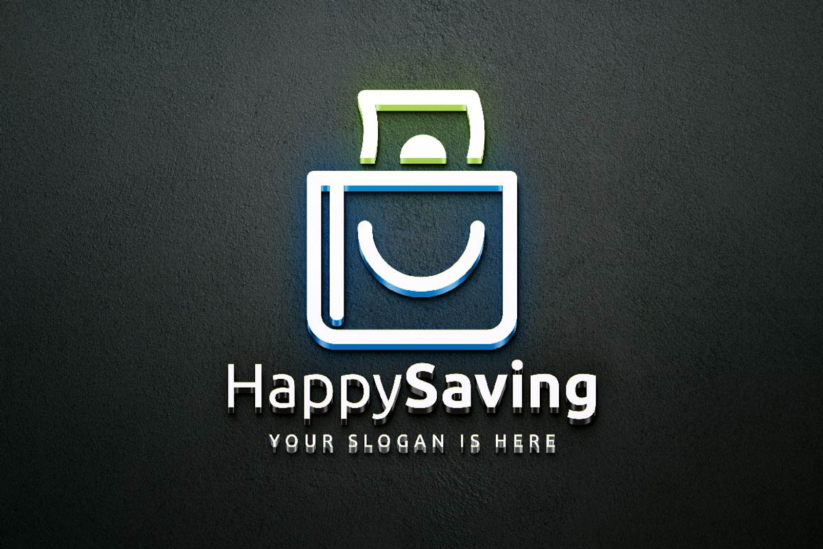 Happy Saving Paper Money Wallet Logo, a Branding & Logo Template by jongcreative (Photo 3 of 4)