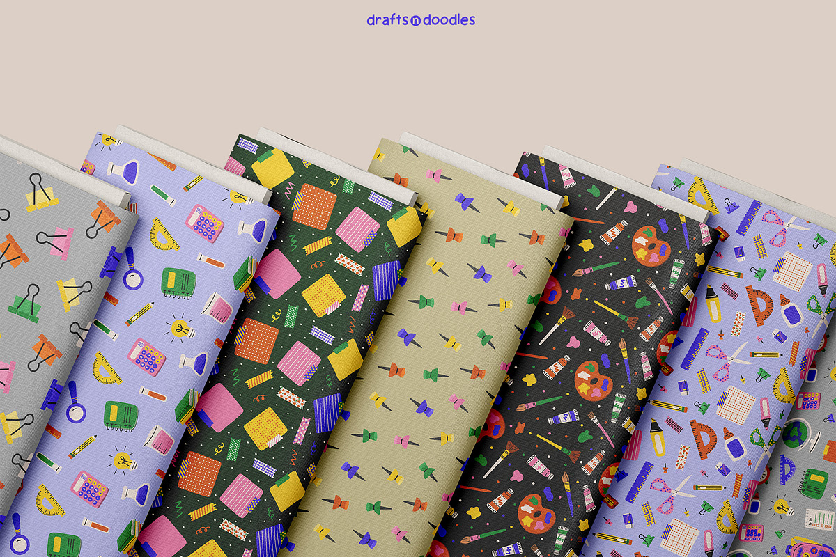 Back to School Clipart and Patterns, a Pattern Graphic by Drafts n Doodles (Photo 8 of 12)