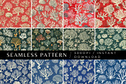 12 Sea Coral Dreams Patterns, a Pattern Graphic by Inknfolly (Thumbnail 1 of 7)