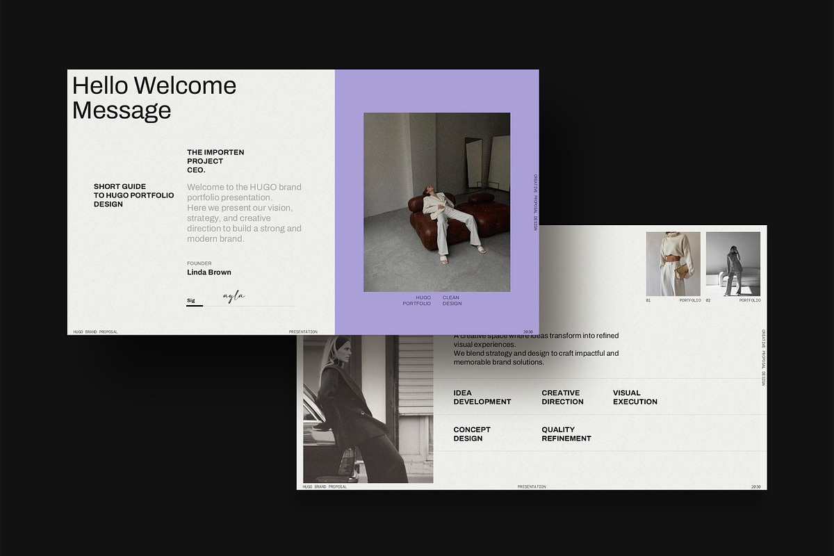 HUGO | Brand Portfolio, a Presentation Template by SparkPro (Photo 2 of 8)