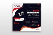 Social media plumber post banner, a Social Media Template by Tahnix Creative (Thumbnail 2 of 3)