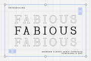 Fabious-Modern Classy Serif Typeface, a Serif Font by overlaytemplates (Thumbnail 1 of 5)