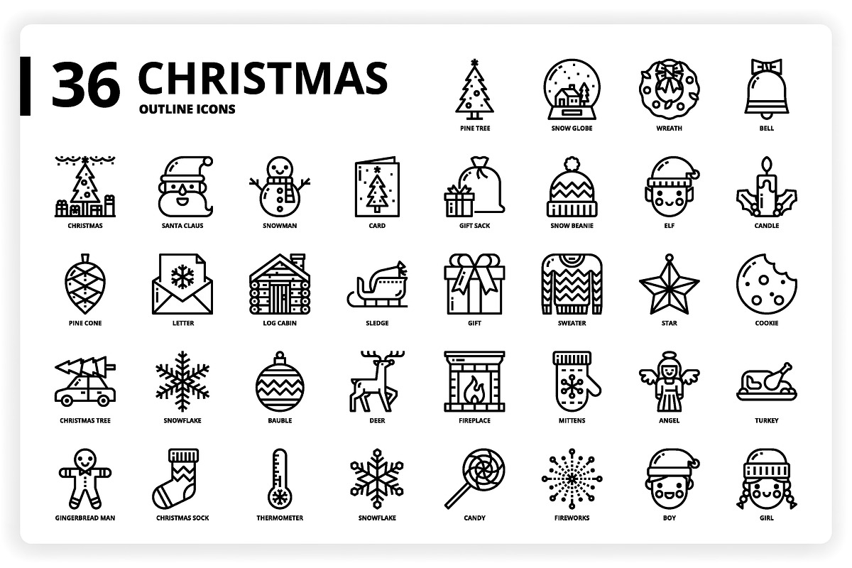 3,600 Icons x3 Styles, an Outline Icon by monkik (Photo 64 of 299)