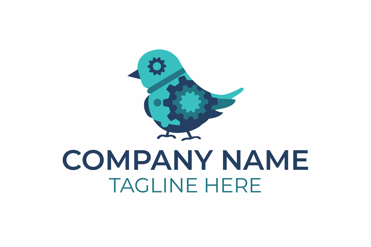 Robotic Sparrow icon logo, a Branding & Logo Template by Ahmad Designs