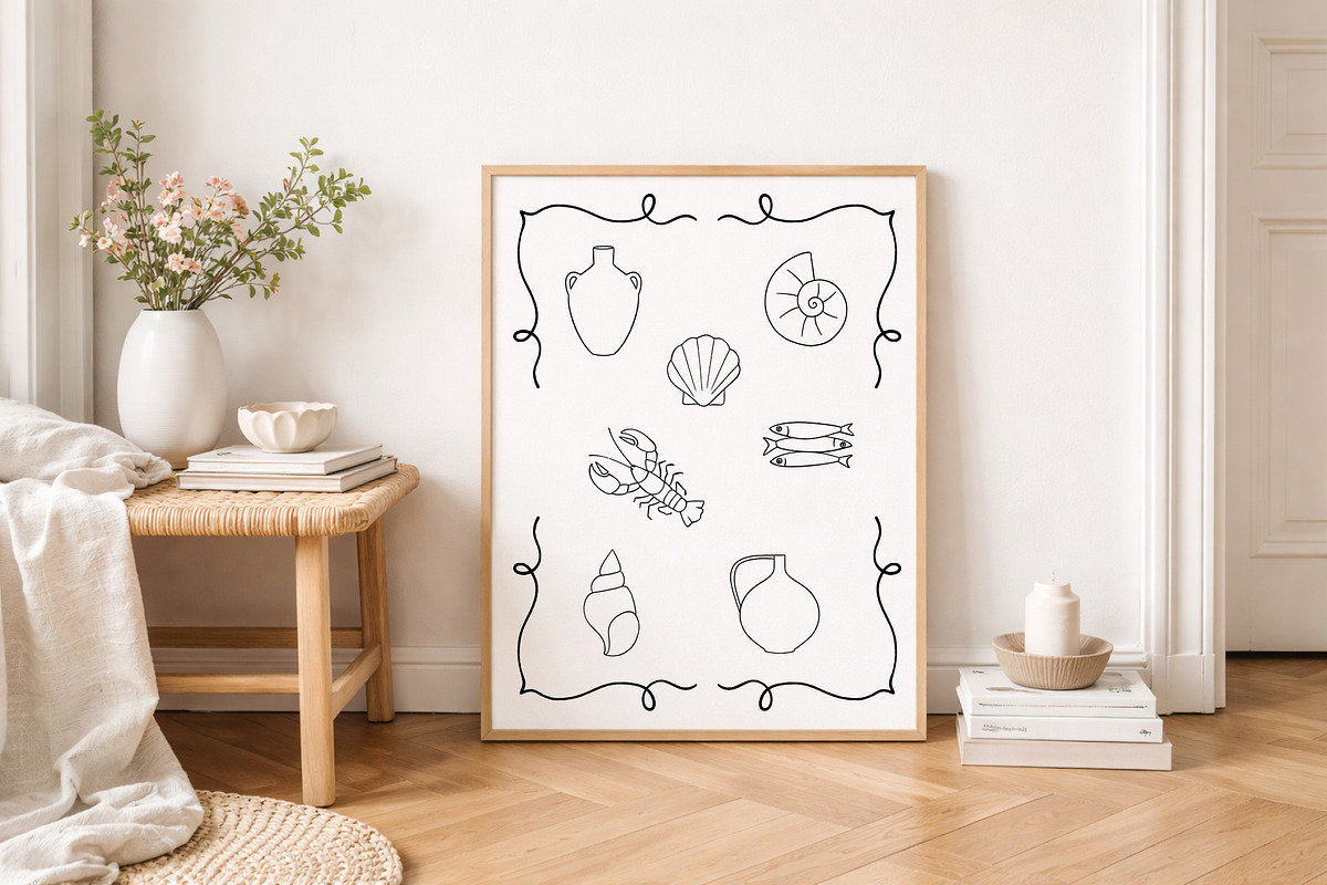 Whimsy Wedding Line Art Illustration, a Decorative Illustration by Yuliia Lashevska (Photo 5 of 10)