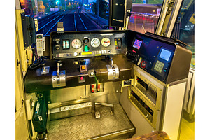 Cab of a local train in Osaka, a Transportation Photo by Leonid Andronov