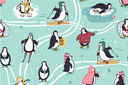 Winter Penguins, a Pattern Graphic by GooseFrol (Thumbnail 5 of 8)