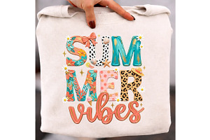 Summer Vibes Shirt PNG Sublimation, an Illustration by Libby Wishes