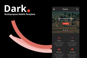 Dark - Multipurpose Mobile Template