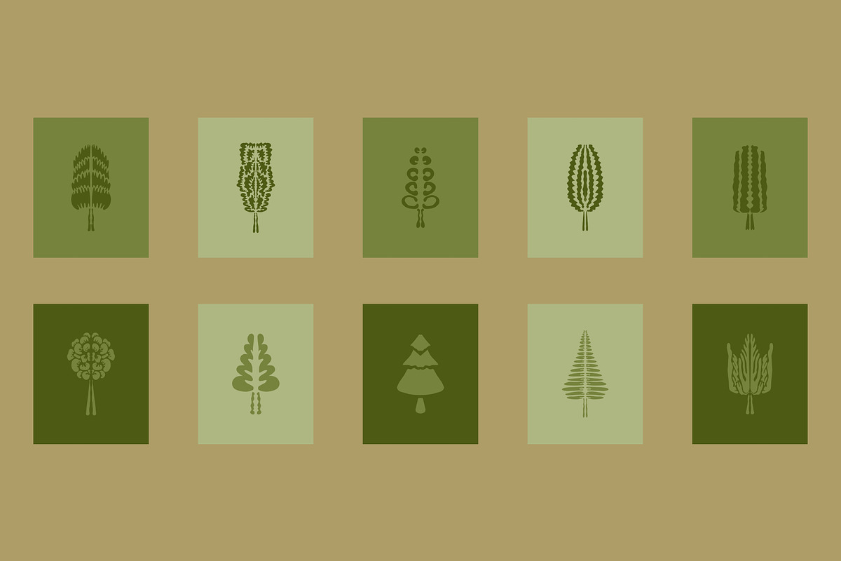 30 Tree PNG SVG Vector Clips, a Decorative Illustration by Anada Arty (Photo 2 of 3)