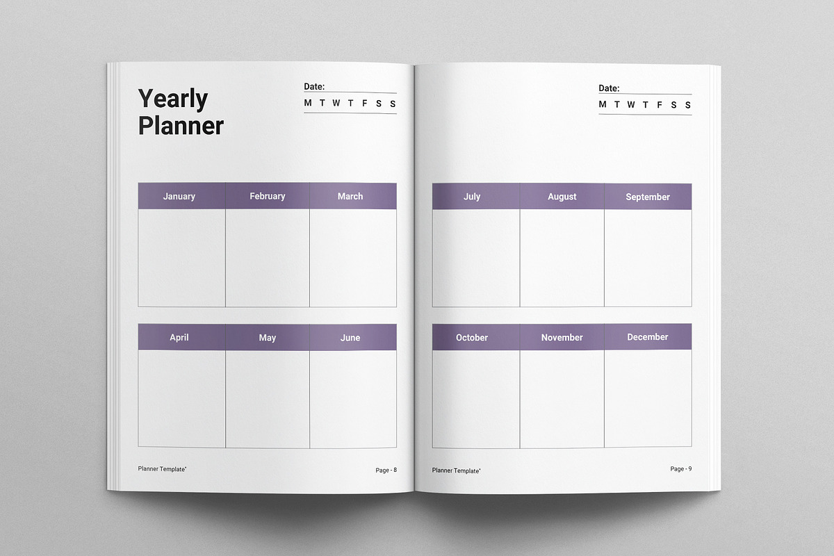 Planner Template, a Brochure Template by E-Type (Photo 4 of 7)