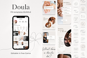 175 Doula Social Media BUNDLE